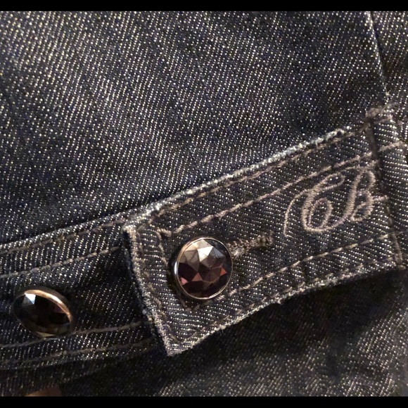 Cute Code Bleu denim jean jacket. Fancy buttons. - Picture 5 of 5